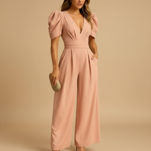Load image into Gallery viewer, Women’s Full Length Tailored Jumpsuit with Wide Leg Fit
