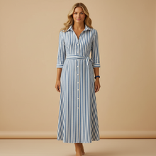 Load image into Gallery viewer, Long Summer Dress for Women with Short Sleeve Lightweight Fabric
